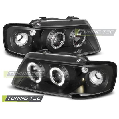 Přední světla angel eyes Audi A3 8L 96-00 - černé