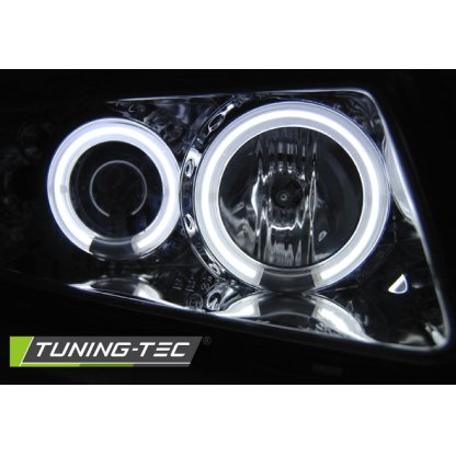 Přední světla angel eyes CCFL AUDI A3 8L 96-00 chromová