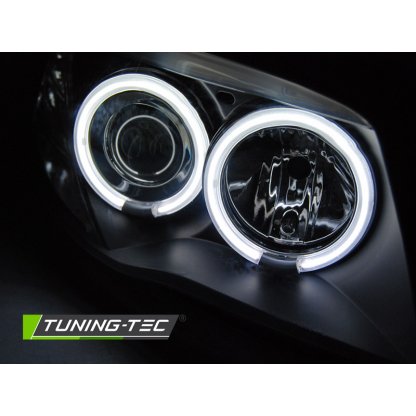 Přední světla angel eyes CCFL BMW E87 04- černá