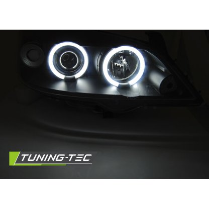 Přední světla angel eyes CCFL Opel Astra G 98-03 černá