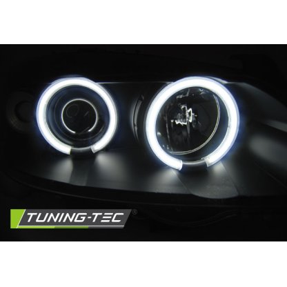 Přední světla angel eyes CCFL Opel Astra G 98-03 černá
