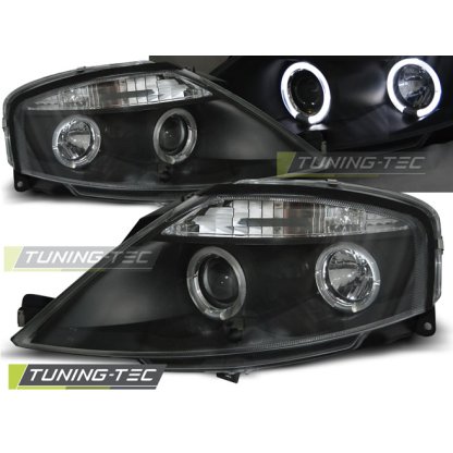 Přední světla angel eyes Citroen C3 02-09 černé