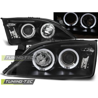 Přední světla angel eyes Ford Mondeo 00-07 černá