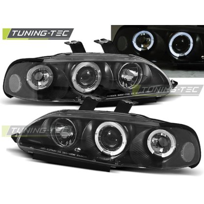 Přední světla angel eyes Honda Civic 2dv./3dv 92-95 černé