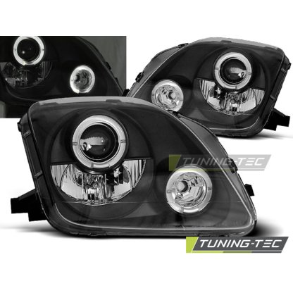 Přední světla angel eyes Honda Prelude 97-00 černá