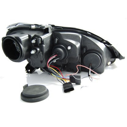 Přední světla angel eyes Mercedes Benz W203 00-03 chrom