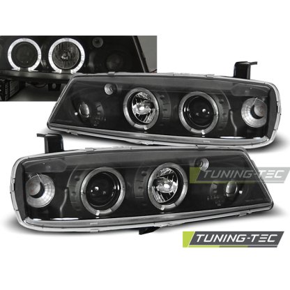 Přední světla angel eyes Opel Calibra černé