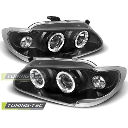 Přední světla angel eyes Renault Megane/Scenic 96-99 černé