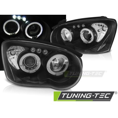 Přední světla angel eyes Subaru Impreza 03-05 černá