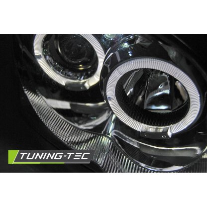 Přední světla angel eyes Subaru Impreza 03-05 chromová