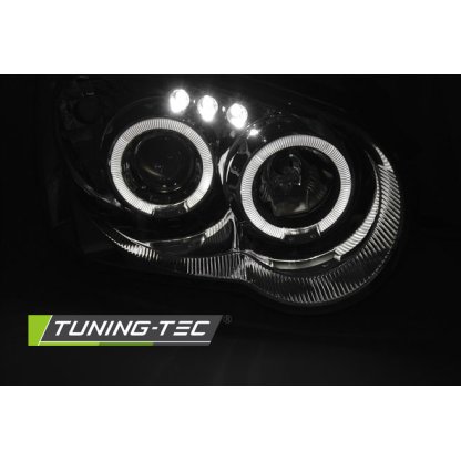 Přední světla angel eyes Subaru Impreza 03-05 chromová