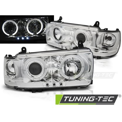Přední světla angel eyes Toyota Land Cruiser 80 90-97 chrom