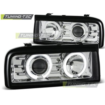 Přední světla angel eyes VW Corrado chromové