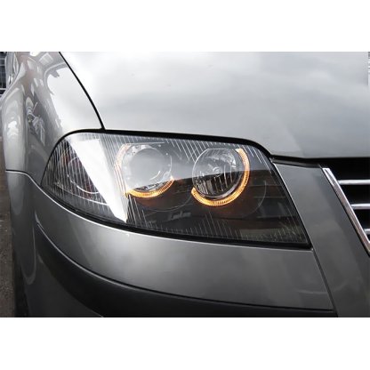 Přední světla angel eyes VW Passat 3BG černé
