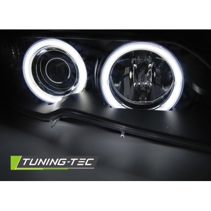 Přední světla CCFL Angel eyes D2S xenon BMW E46 coupe/cabrio 03-06 černá