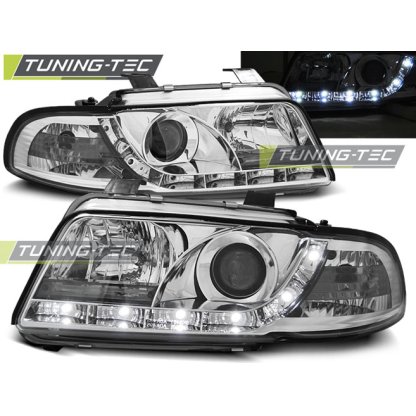 Přední světla Devil eyes AUDI A4 B5 94-98 chrom