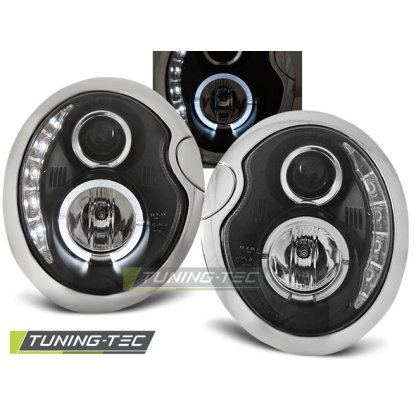 Přední světla Devil Eyes Mini 01-07 černá