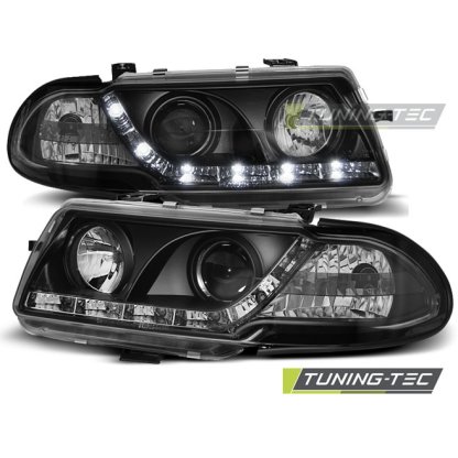 Přední světla Devil Eyes Opel Astra F 95-98 černá
