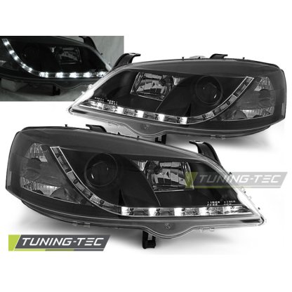 Přední světla Devil Eyes Opel Astra G černé