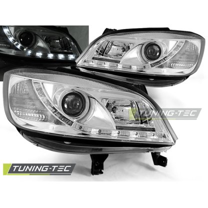 Přední světla Devil Eyes Opel Zafira A 99-05 chrom