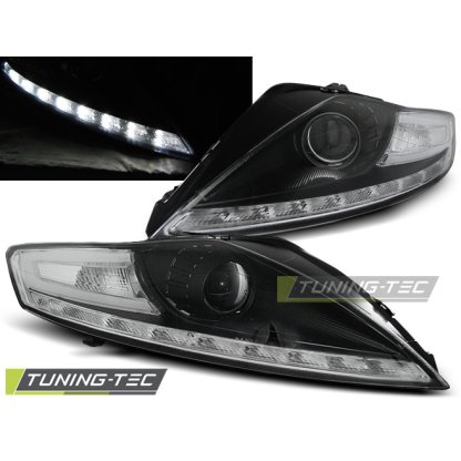 Přední světla Devil Eyes s LED Ford Mondeo 07-10 černá