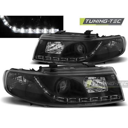 Přední světla Devil Eyes Seat Leon/Toledo 99-04 černá