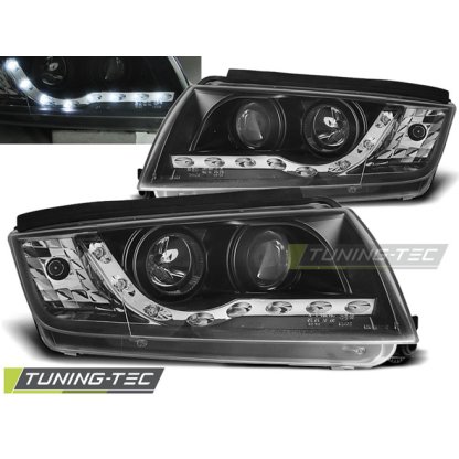 Přední světla Devil Eyes Škoda Fabia 99-07 černá