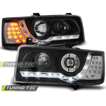 Přední světla Devil Eyes VW T4 90-03 černá