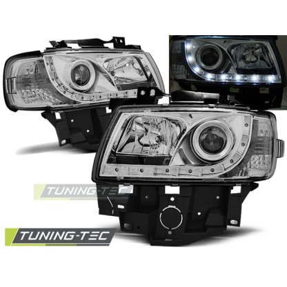 Přední světla Devil Eyes VW T4 (96-03) chromové