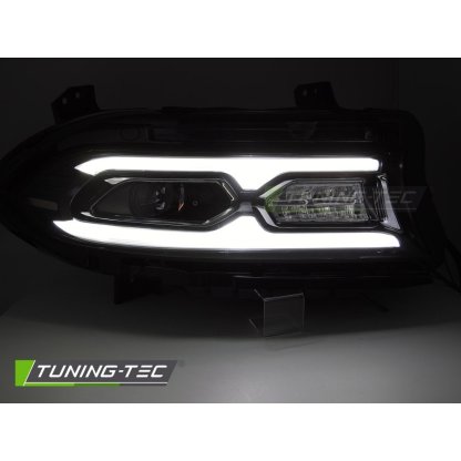 Přední světla FULL LED pro DODGE CHARGER 2014-2023 černá