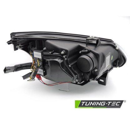 Přední světla, LED angel eyes, LED blinkr BMW E60 / E61 D2S xenon, 03-04 černá