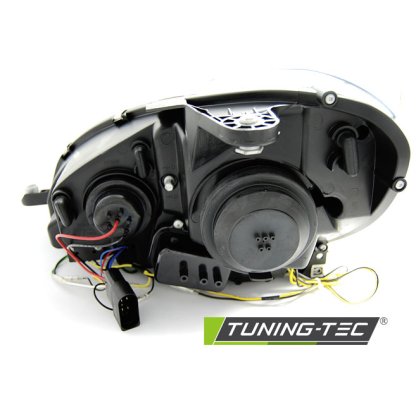 Přední světla LED blinkr TubeLights Mercedes-Benz C W204 11-14 chrom