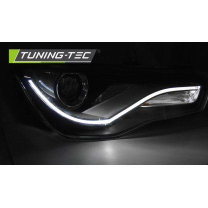 Přední světla LED denním světlem AUDI A1 10-14 černá