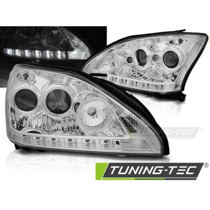 Přední světla LED Lexus RX 330/350 03-08 chrom