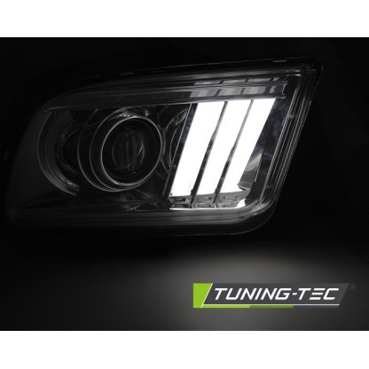 Přední světla LED TubeLight Ford Mustang IV 04-09 chrom