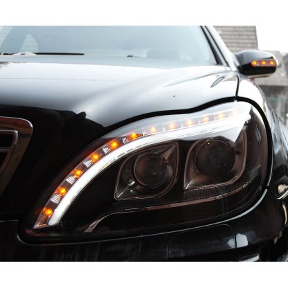 Přední světla LED TubeLight Mercedes-Benz S W220 98-05 černá