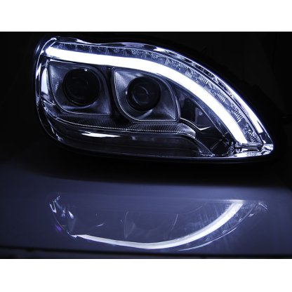 Přední světla LED TubeLights Mercedes-Benz S W220 98-05 chrom