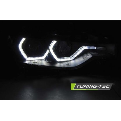 Přední světla s LED Angel Eyes DRL BMW 3 F30/F31 10-15 černá