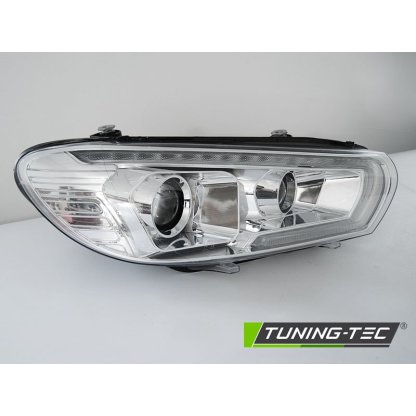 Přední světla s LED denními světly, LED dynamickým blinkrem VW Scirocco 08-14 xenon chromová