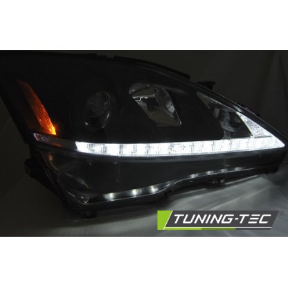 Přední světla s LED denními světly Lexus IS 06-13 černá