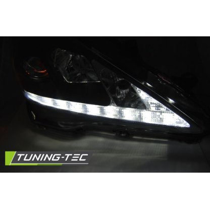 Přední světla s LED denními světly Lexus IS 06-13 chrom