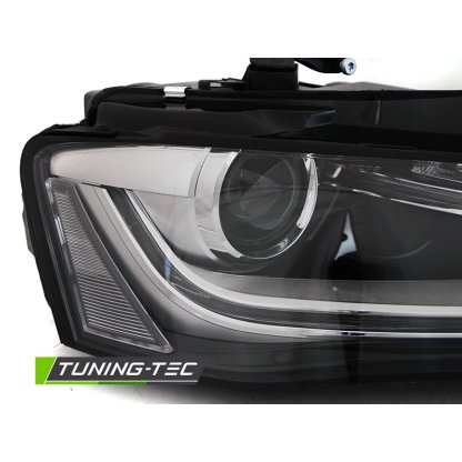 Přední světla s LED denními světly TubeLight Audi A4 B8 12-15 černá
