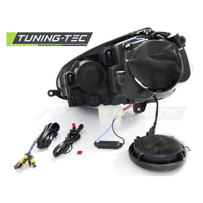 Přední světla s LED denními světly VW Golf 5 03-09 černá