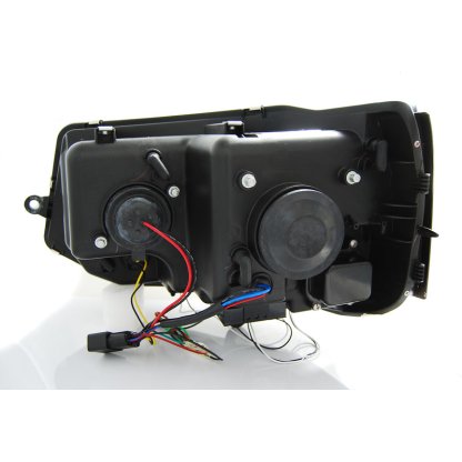 Přední světla s LED denními světly VW T5 10- černá