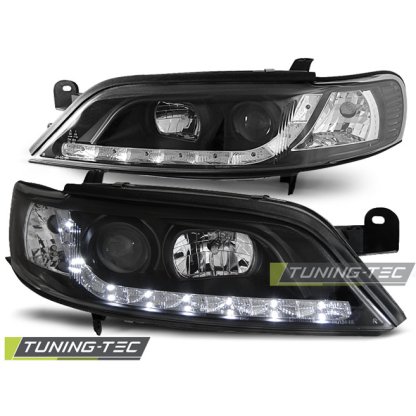 Přední světla s LED Devil eyes Opel Vectra B černá 99-02