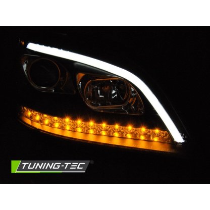 Přední světla s LED, dynamický blinkr Mercedes Benz W164 M-class 05-07 černá