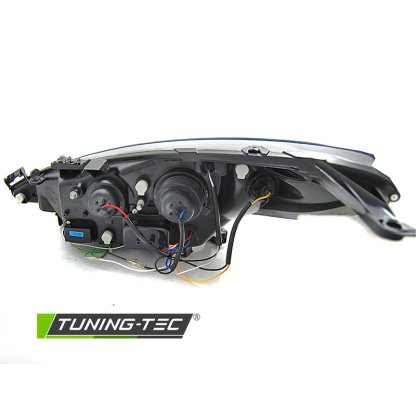Přední světla s LED Peugeot 207 06-12 s motorkem naklápění černá