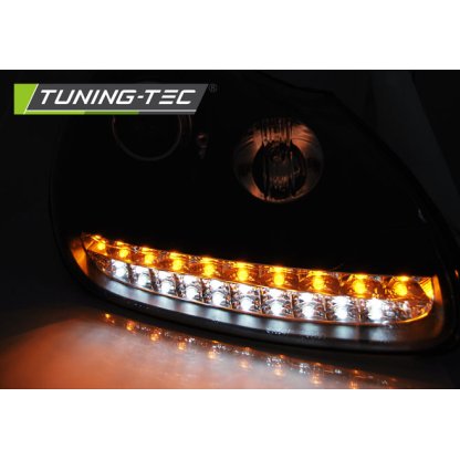 Přední světla s LED Porsche Cayenne 02-06 černá D1S xenon