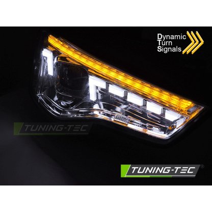 Přední světla s LED pro AUDI A5 2011-2016 chromová