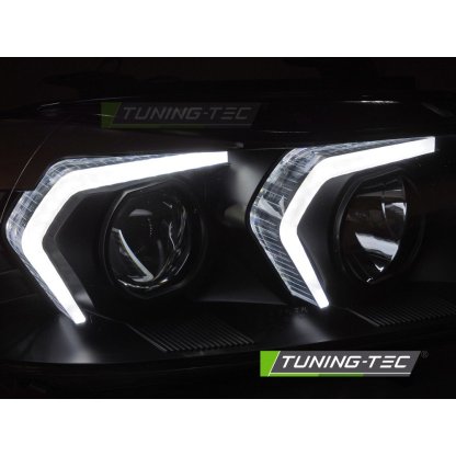 Přední světla s LED pro BMW E90/E91 2005-2008 černá